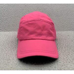VTG Otto 5 Panel Hat Adults Hook Loop OSFM Hot Pink Athletic Golf Running Retro